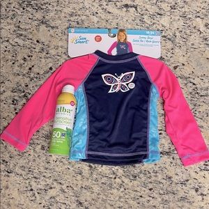 Sunscreen and Girl’s Swim Tee Bundle